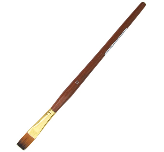 Кисть Синтетика плоская №12 GM5112/12