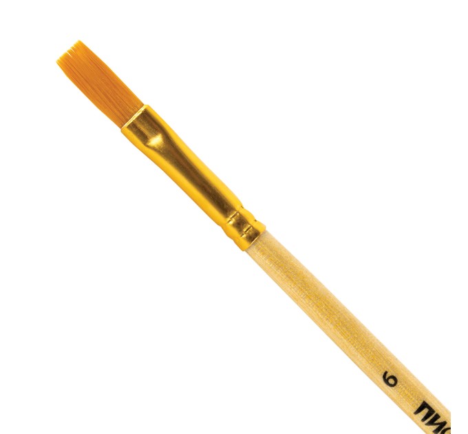 Кисть Синтетика плоская № 6, ПИФАГОР 200859