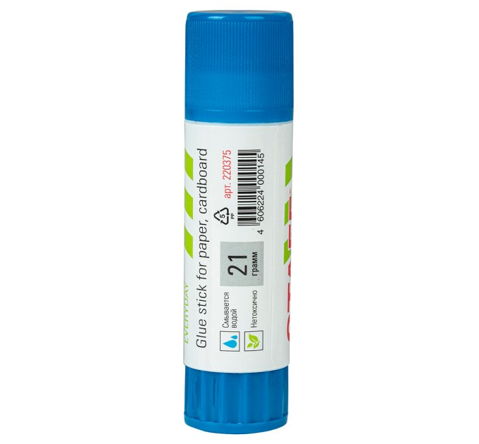 Клей карандаш 21 г, STAFF «EVERYDAY» 220375