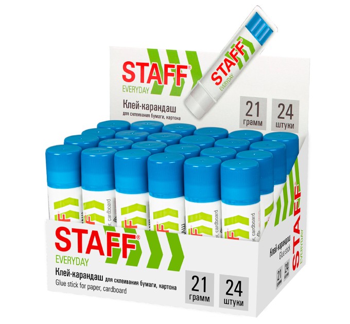 Клей карандаш 21 г, STAFF «EVERYDAY» 220375