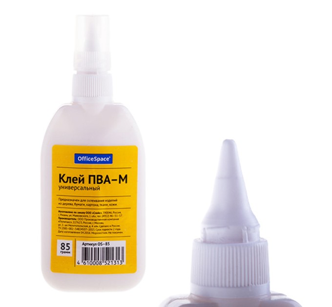 Клей ПВА 85 г, с дозатором OS-85