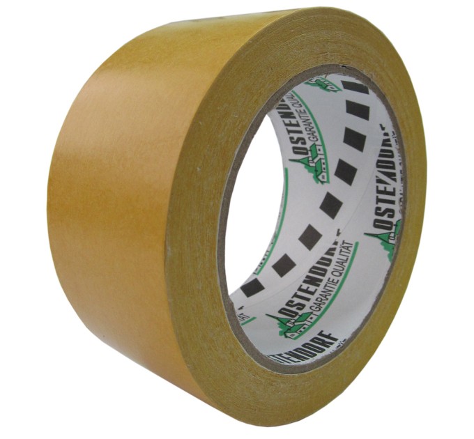 Клейкая лента (скотч) 50 мм х 25 м, двусторонняя ПП