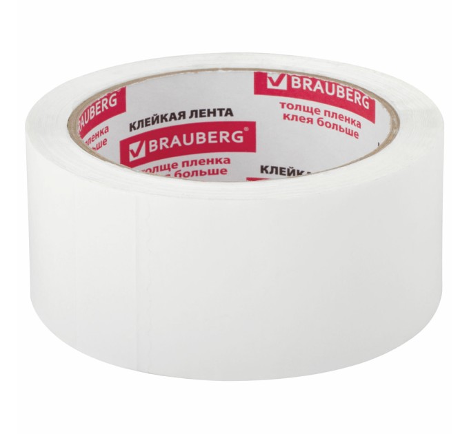Клейкая лента (скотч), 48 мм x 66 м, 45 мкм, белая 440158