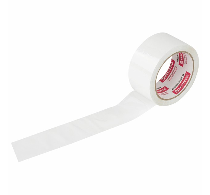 Клейкая лента (скотч), 48 мм x 66 м, 45 мкм, белая 440158