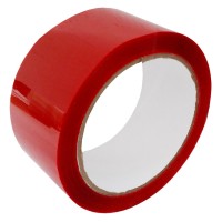 Клейкая лента (скотч) 48 мм х 66 м, 45 мкм, красная
