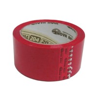 Клейкая лента (скотч) 48 мм х 66 м, 43 мкм, красная Нова Ролл 204кр