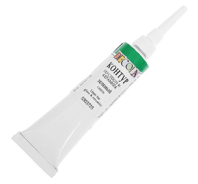 Контуры по стеклу и керамике 18 мл, зеленый, DECOLA 5303725