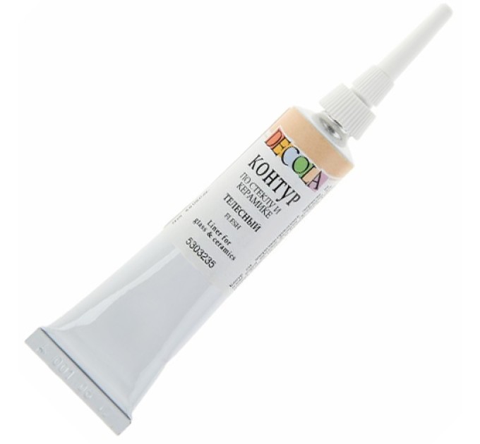 Контуры по стеклу и керамике 18 мл, телесный, DECOLA 5303235