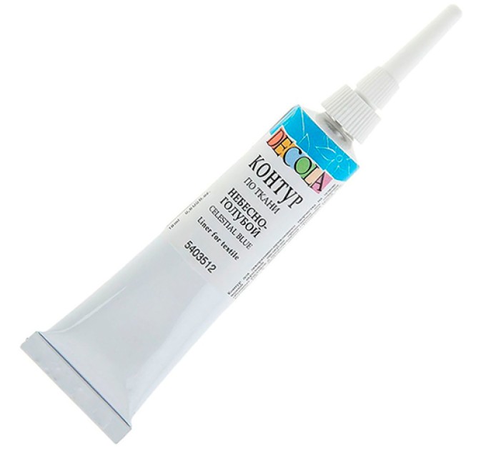 Контур по ткани, небесно-голубой, DECOLA 5403512