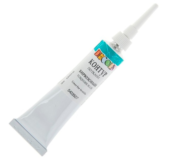 Контур по ткани, бирюзовый, DECOLA 5403507