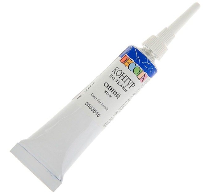 Контур по ткани, синий, DECOLA 5403515