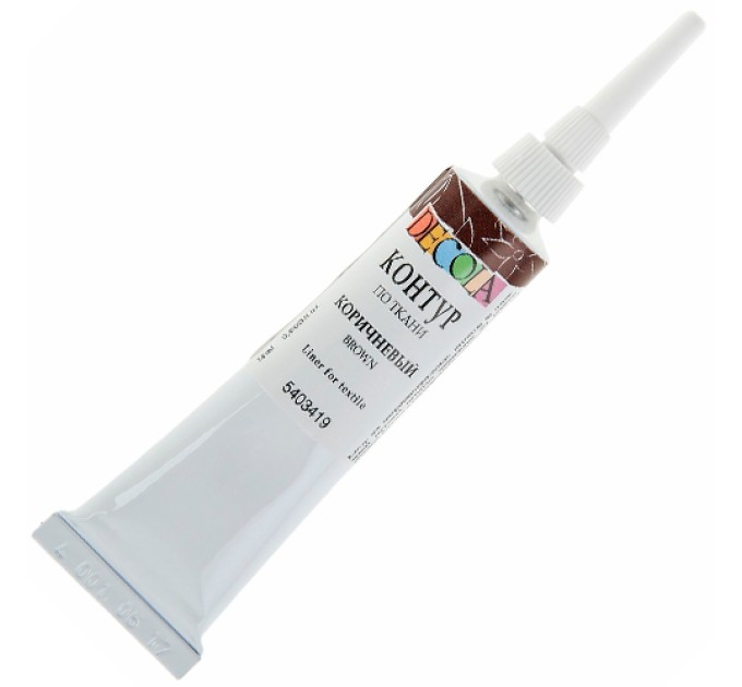 Контур по ткани, коричневый, DECOLA 5403419