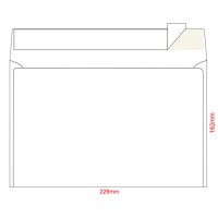 Конверт бумажный, С5 (162х229), б/п, 0+0, силикон, Гознак (Борисов) С157