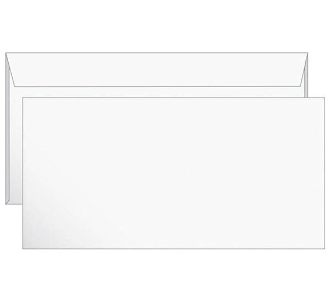 Конверт бумажный, Е65 (110х220), б/п, 0+0, силикон, Гознак (Борисов)