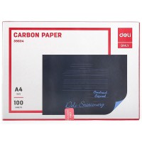 Бумага копировальная Deli, синяя, А4, 100 л 39834