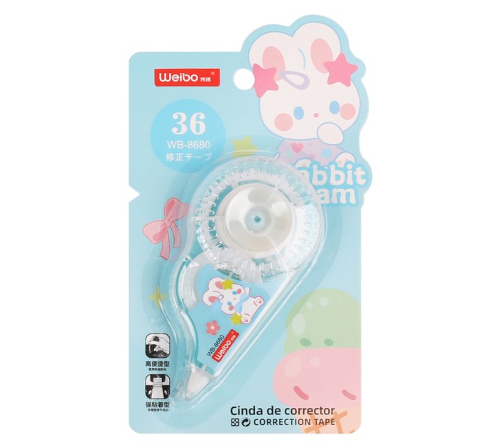 Корректирующая лента в роллере 5 мм х 8 м, «RABBIT TEAM» WB-8680