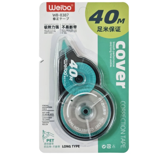 Корректирующая лента в роллере 5 мм х 40 м, «COVER» WB-8387