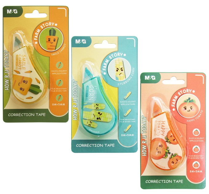 Корректирующая лента в роллере, 5 мм х 8 м, «FARM STORY» АСТ55274