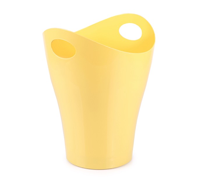 Корзина для бумаг 8 л., желтая, Pastel 162кр