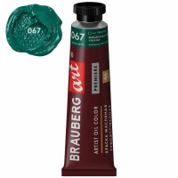 Краска масляная 46 мл, туба, проф. серия, виридоновая зеленая 191429