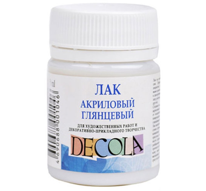 Лак акриловый DECOLA, глянцевый, 50 мл 5828920