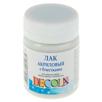 Лак акриловый DECOLA, с блестками, 50 мл 5828958