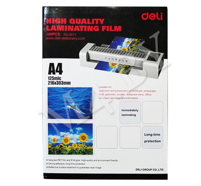 Пленка для ламинирования 216х303, 125 мкм 3817