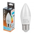 Лампа светодиодная С37, Свеча, 7.5Вт/5000К/Е27 ЮПИТЕР ЛЮКС, Холодный свет JP5137-53