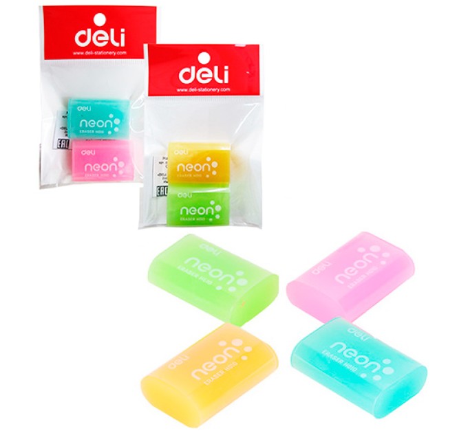 Набор ластиков 2 шт, NEON H01000bl