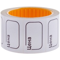 Ценник малый «Цена», 30х20 мм, белый, самоклеящийся, 200 шт Spt_4168