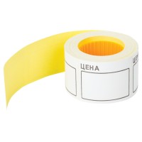 Ценник большой «Цена», 50х40 мм, белый, самоклеящийся, 200 шт 112357