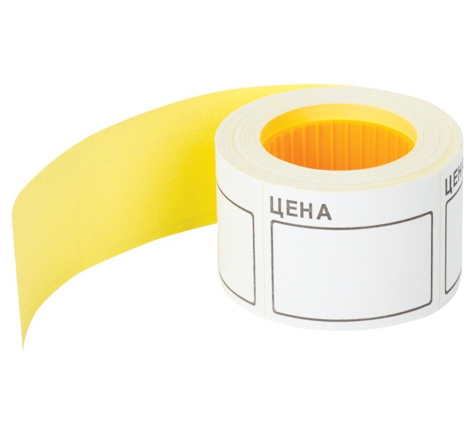 Ценник большой «Цена», 50х40 мм, белый, самоклеящийся, 200 шт 112357