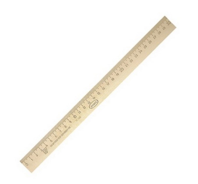 Линейка 30см деревянная 07с