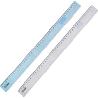 Линейка 40 см, «Crystal», пластиковая, тонированная 1300лн