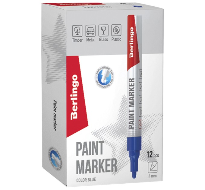 Маркер-краска синий, UNILINE PA400, 2.0 мм - 4.0 мм BMk_02102