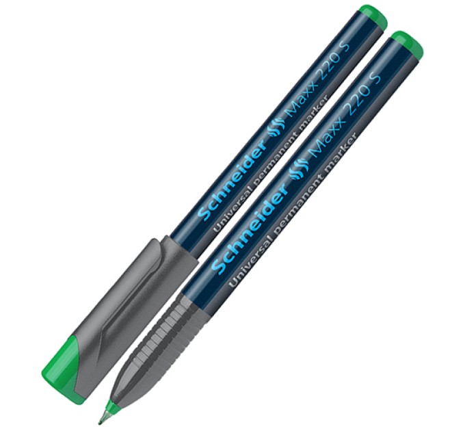Маркер перманентный 220S, зеленый, 0.4 мм, Schneider 112404