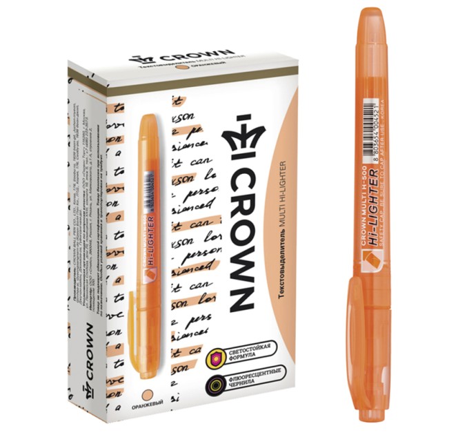 Маркер текстовыделитель 1-4 мм, оранжевый, «Multi» H-500