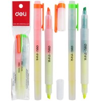 Набор маркеров текстовыделителей двухсторонних, 2 шт 35304UБЛЖЗ/ЖОbl