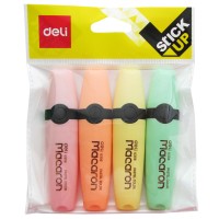 Набор маркеров текстовыделителей, 4 цвета, Macaron U356bl