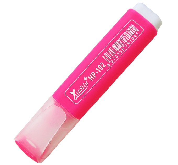 Маркер текстовыделитель, розовый HP-102-pink