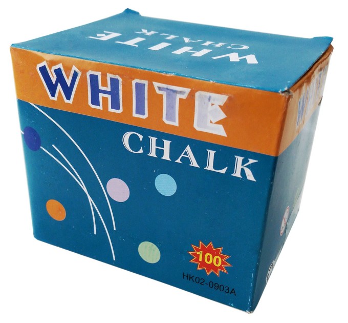 Мел штучный белый 100 шт/уп WC-100