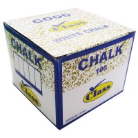 Мел штучный белый, 100 шт, круглый, картон. коробка SLG111910