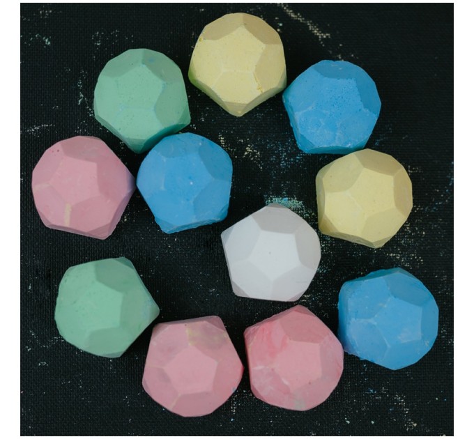 Мелки фигурные для асфальта «Малыш», камешки, 12 шт., пластиковое ведро 150220218