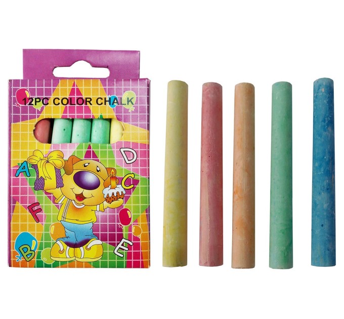 Мелки 12 шт, цветные CC-12