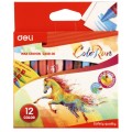 Мелки восковые 12 цветов (D=8 mm), «COLOR RUN» C20800