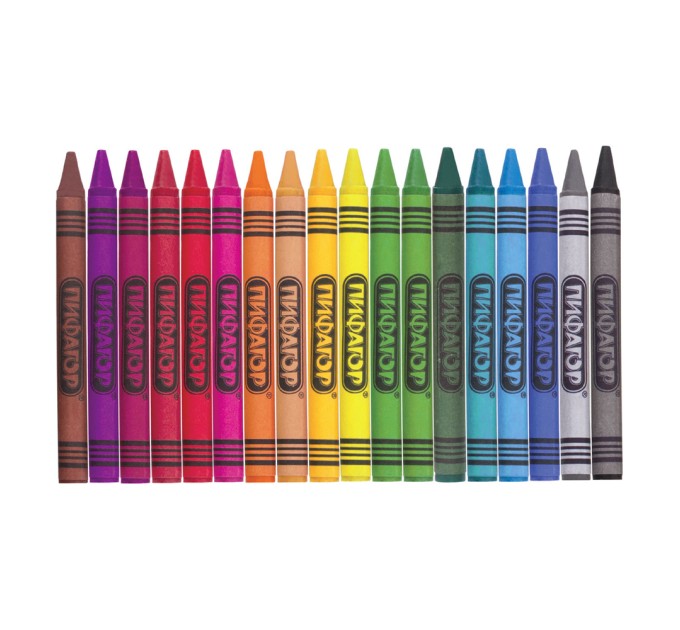 Мелки восковые 18 цветов, «Солнышко» 227280