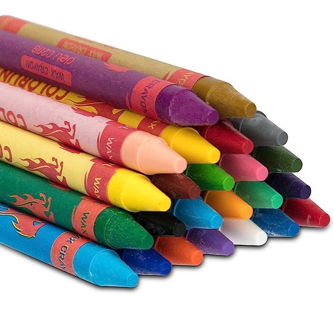 Мелки восковые 24 цвета (D=8 mm), «COLOR RUN» C20820