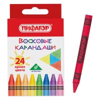 Мелки восковые 24 цвета, «Солнышко» 227281