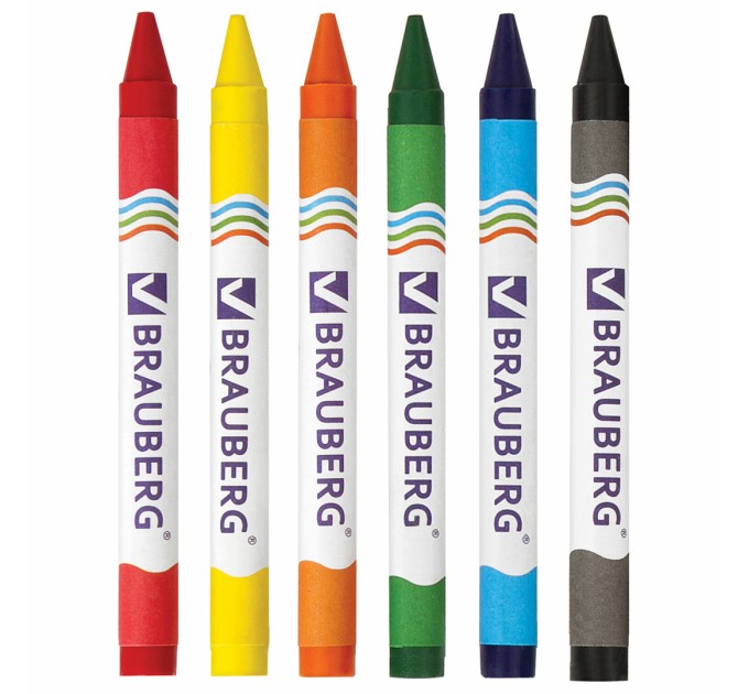 Мелки восковые 6 цветов, МУЛЬТИКИ 222961