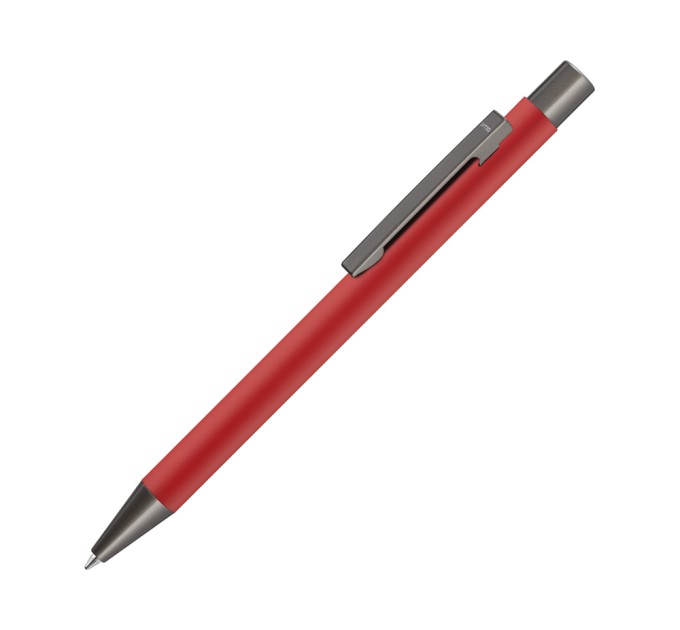 Ручка металлическая шариковая «STRAIGHT GUM» soft-touch с зеркальной гравировкой